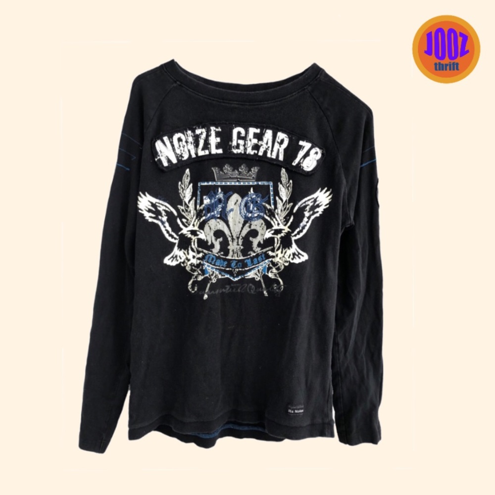 Noize black white and blue crewneck / long sleeves shirt original Ltd Stacks